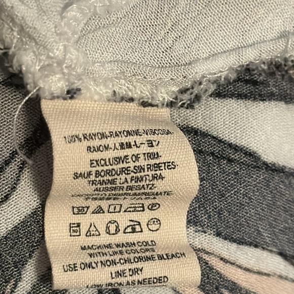 Free People Women's Floral Tree Swing Tunic Top / Mini Dress Sz M long sleeves - Picture 11 of 11